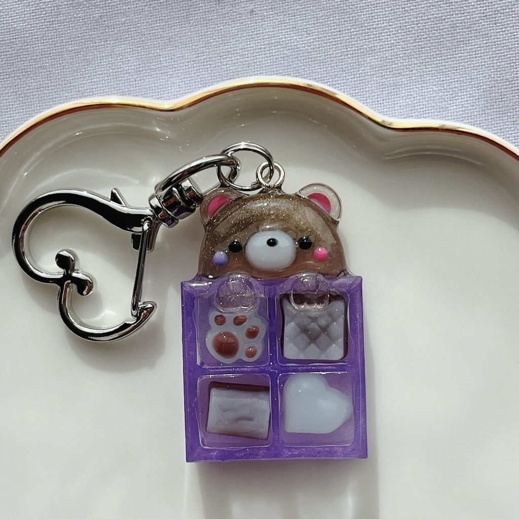 くまチョコBOXキーホルダー