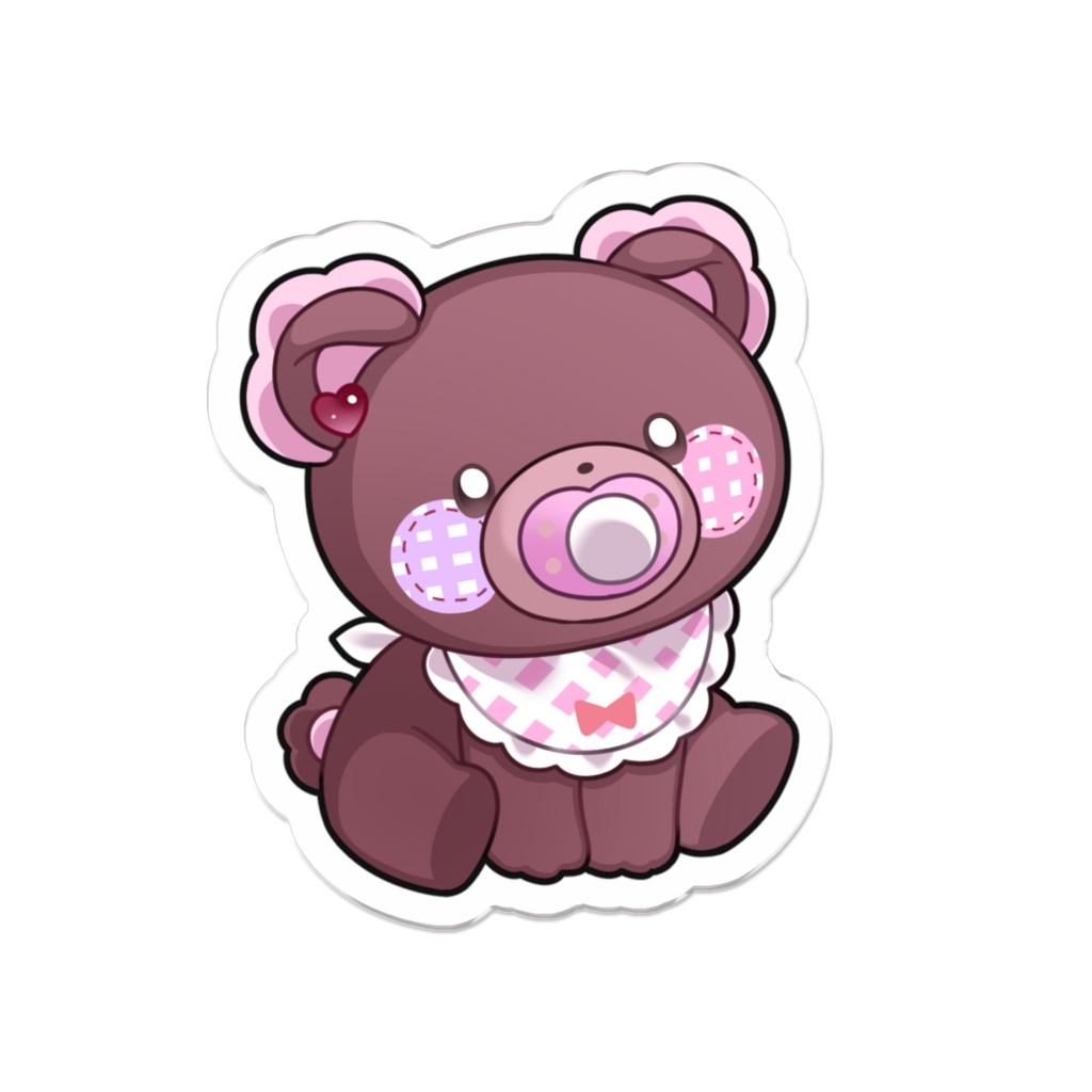 2.5周年記念グッズ【ベビくまちゃんアクリルバッジ】