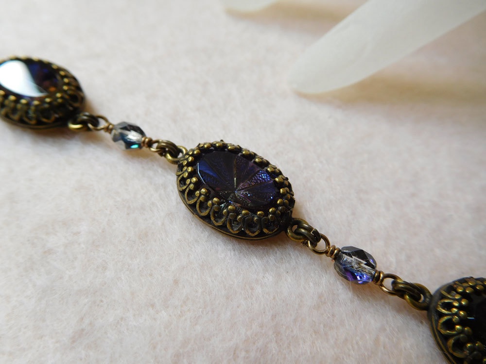 【完売】ヘリオトロープのブレスレット