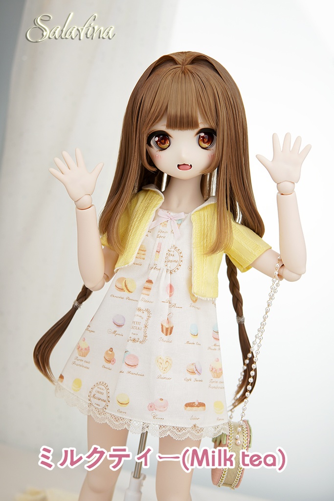 [Salafina]8~9インチMDD,DDサイズ手作造形ドール用ウィッグ「鈴」dollwig