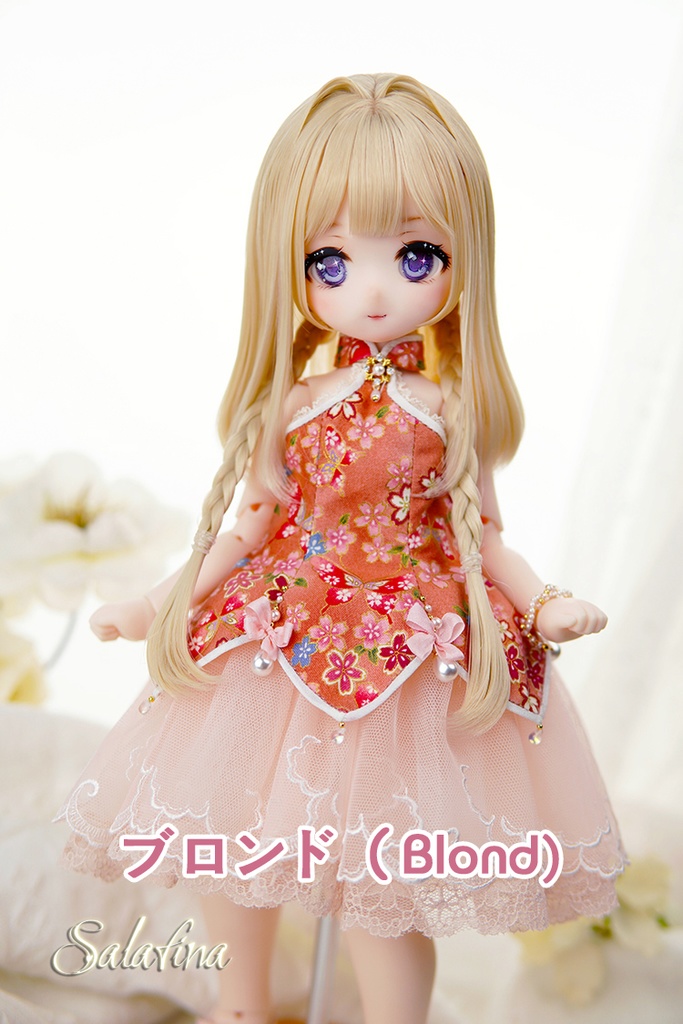 [Salafina]8~9インチMDD,DDサイズ手作造形ドール用ウィッグ「鈴」dollwig