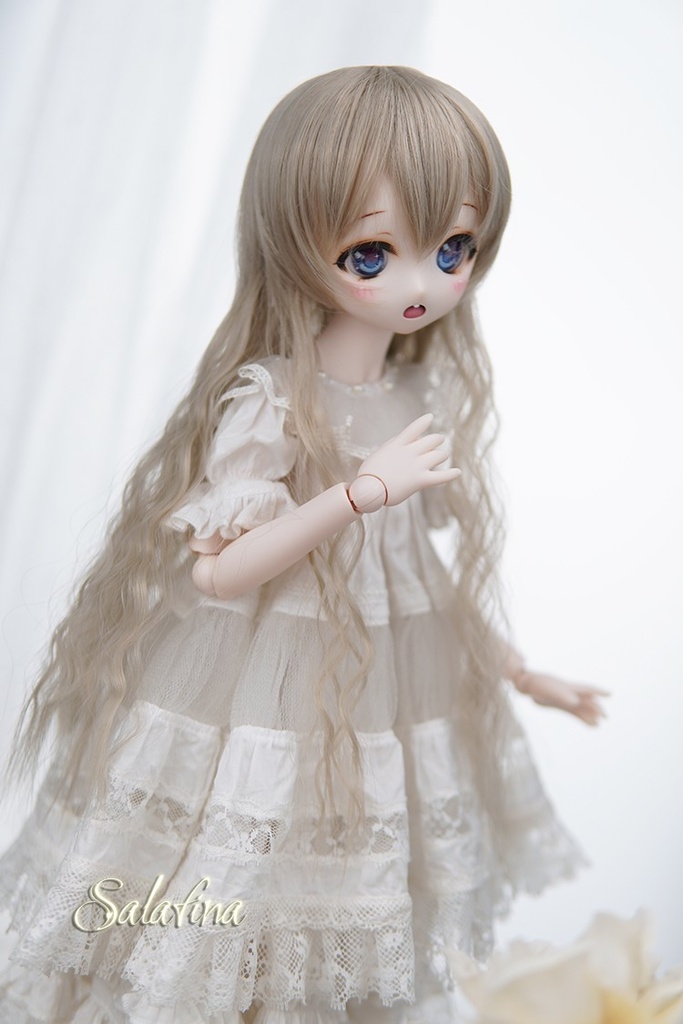 ［Salafina］7-8インチSDＭサイズドール用ウィッグツインテールdollwig