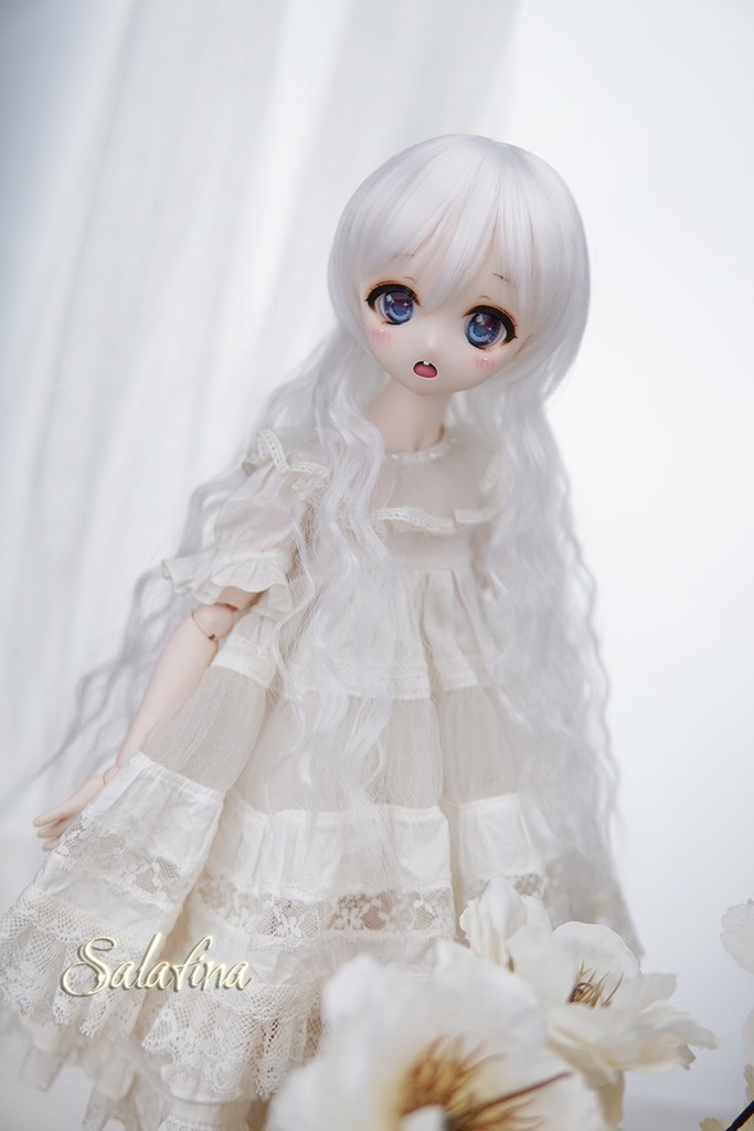 ［Salafina］6~7インチYOSDドール用ウィッグツインテールdollwig