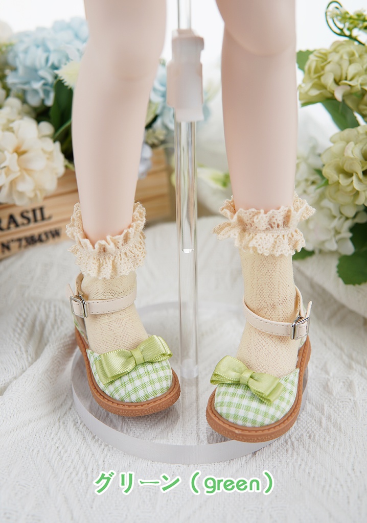 [Salafina]1/4(SDＭ,MDD)サイズドール靴チェック柄サンダルdollshoes