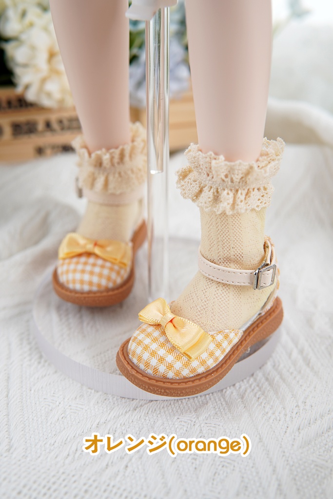 [Salafina]1/4(SDＭ,MDD)サイズドール靴チェック柄サンダルdollshoes