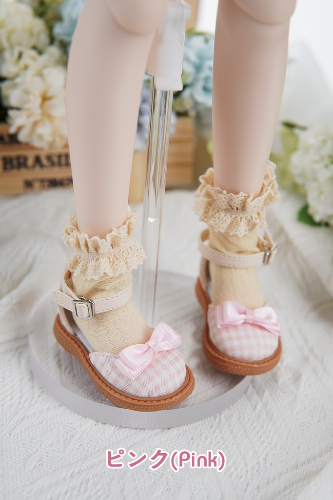 [Salafina]1/4(SDＭ,MDD)サイズドール靴チェック柄サンダルdollshoes