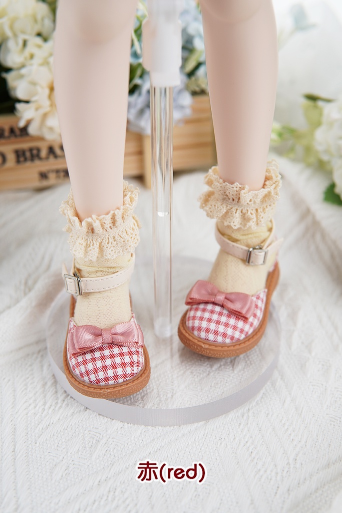 [Salafina]1/4(SDＭ,MDD)サイズドール靴チェック柄サンダルdollshoes