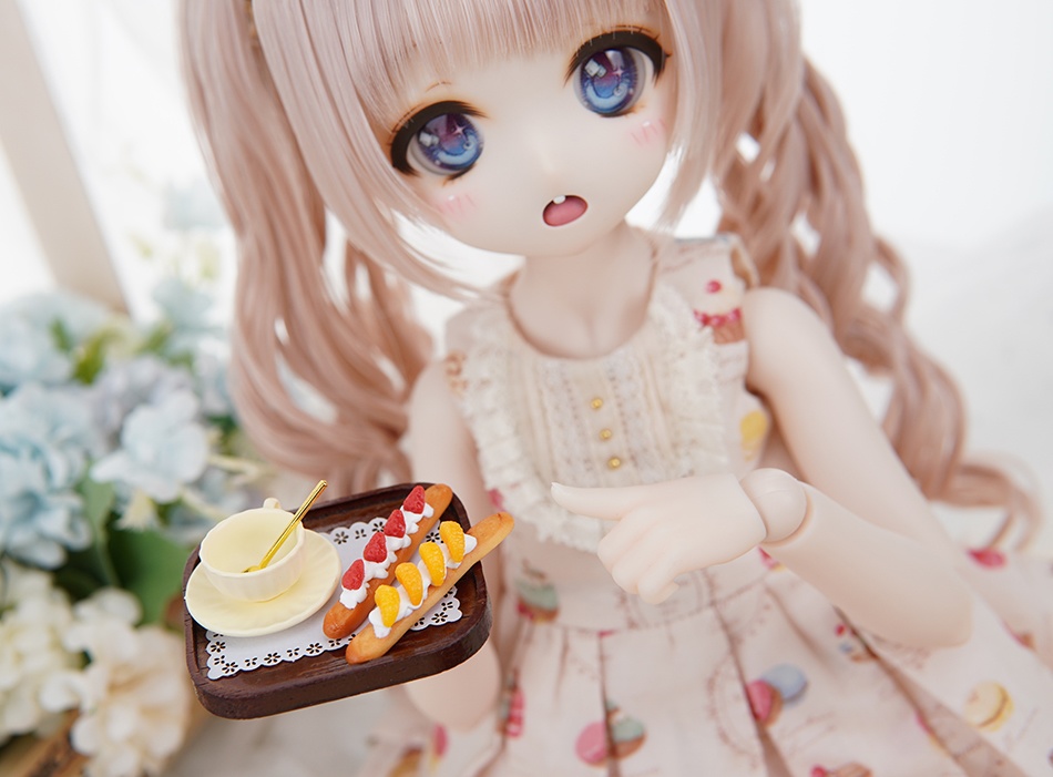 [Wa❤Ya]MDD、SDM、YOSD、KUMACO、ドール用小物デザートパン撮影用小道具