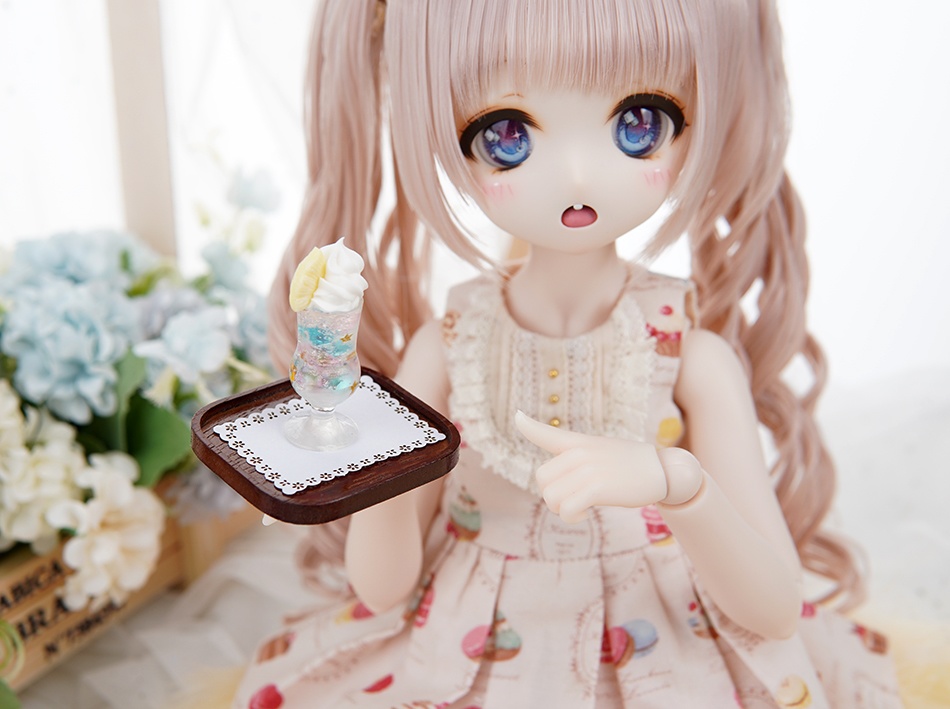 [Wa❤Ya]MDD、SDM、YOSD、KUMACO、ドール用小物デザート、ドリンク、パフェ撮影用小道具