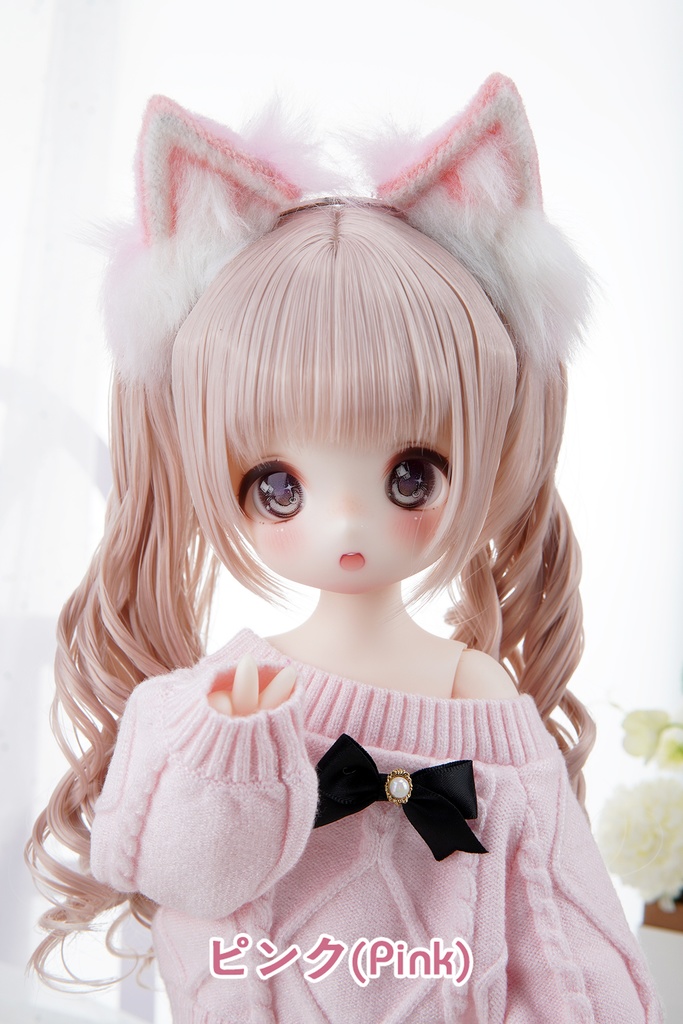 [Wa❤Ya]1/3(SD,MDD,KUMACO)サイズドール用小物猫耳カチューシャ
