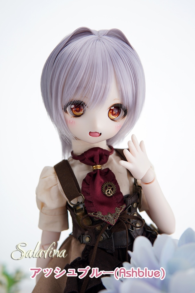 [Salafina］小SD,大きめ1/4サイズドール用ショートボブ「ベッカ」dollwig