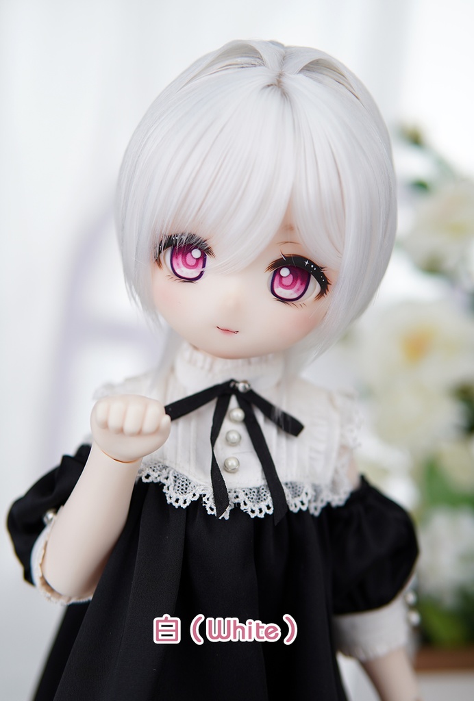 [Salafina］小SD,大きめ1/4サイズドール用ショートボブ「ベッカ」dollwig