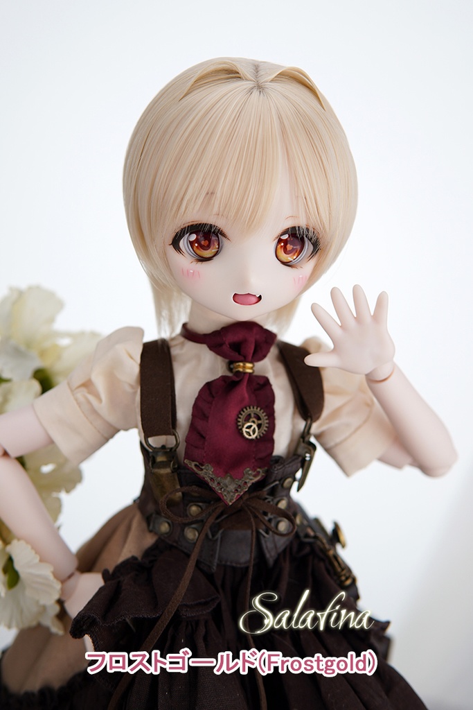 [Salafina］小SD,大きめ1/4サイズドール用ショートボブ「ベッカ」dollwig