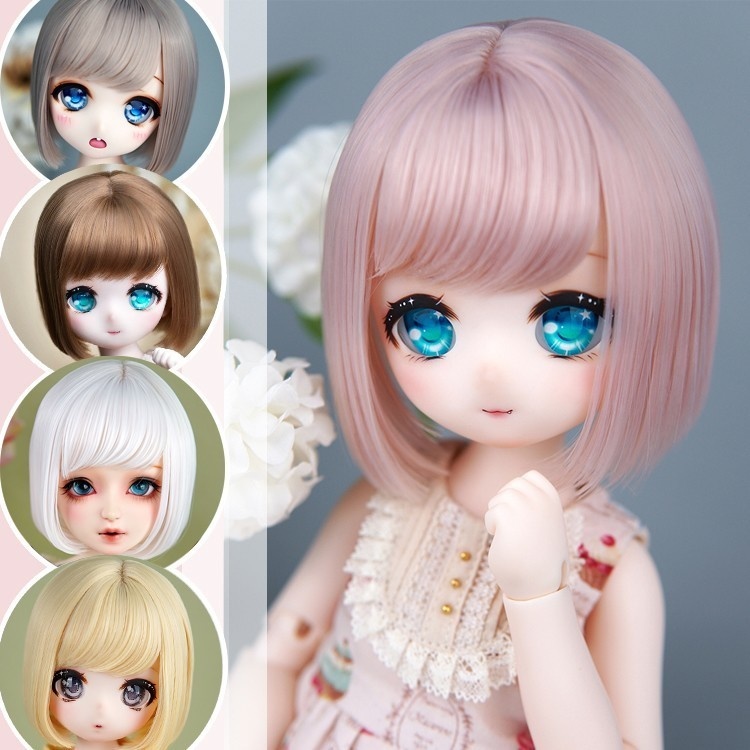 [Salafina]7-8インチSDＭサイズドール用手つくり造形ウィッグ「ミツキ」dollwig