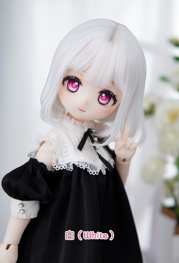 [Salafina］8-9インチMDD,DD,SDサイズドール用手つくり造形ウィッグショートカット「ミオ」dollwig