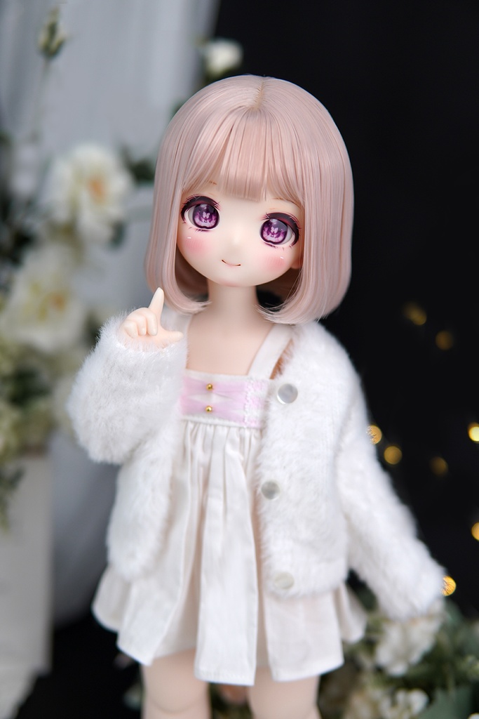 [Wa❤Ya]1/4(SDＭ,MDD,KUMAKO)サイズドール衣装ふわふわセーターコートMDDdollclothes
