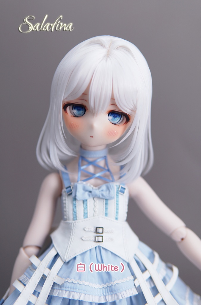 [Salafina]8~9インチMDD,DDサイズドール用手つくり造形ウィッグ「MEGUMI」dollwig