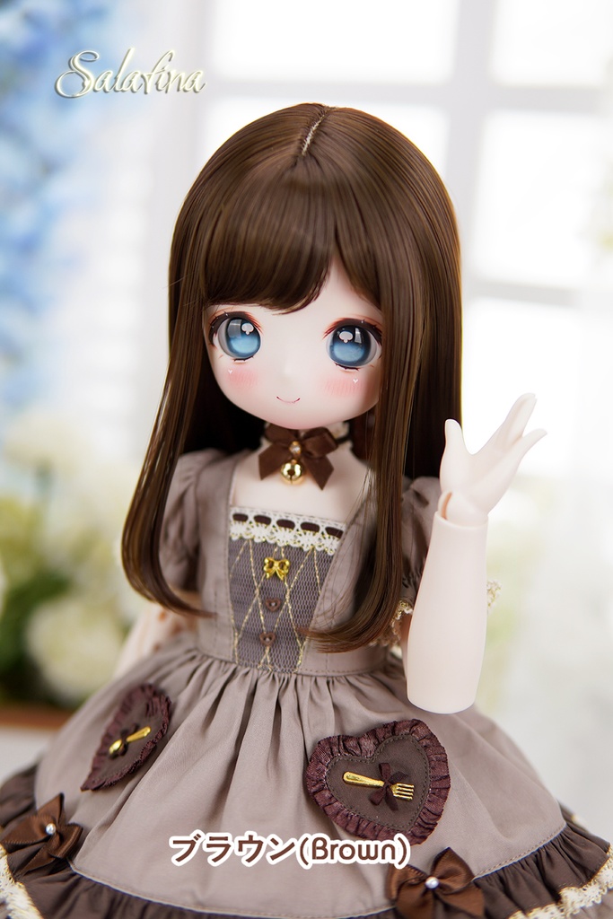 [Salafina]1/4と1/6サイズ（17－19cm)サイズドール用手つくり造形ウィッグ「BOBOAN2.0」dollwig