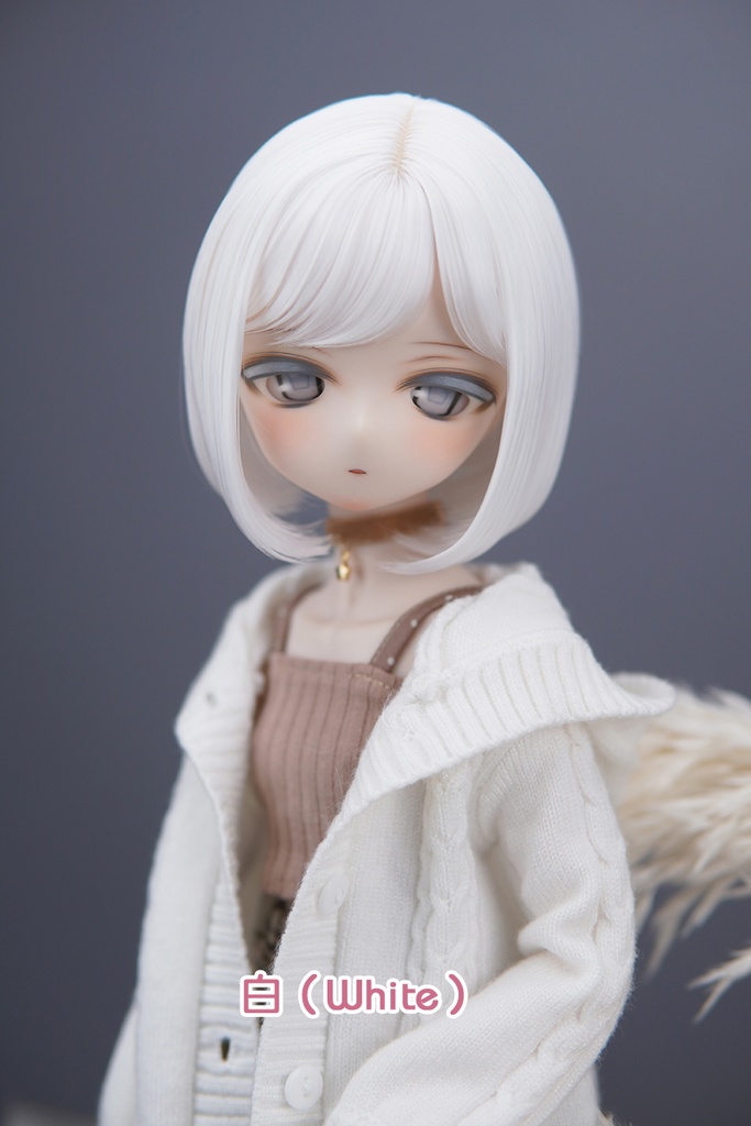 [Salafina]8~9インチMDD,DDサイズドール用手つくりショートボブ造形ウィッグ「MITUKI2.0」dollwig