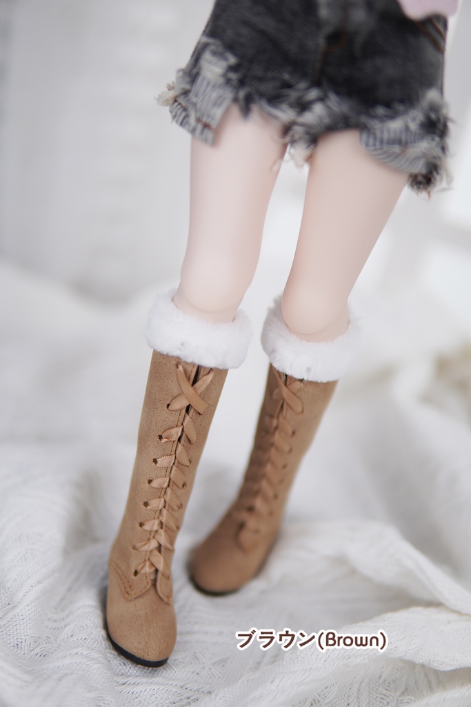 [Wa❤Ya]1/4（MSD、KUMAKO)サイズドール靴ファーロングブーツ dollshoes