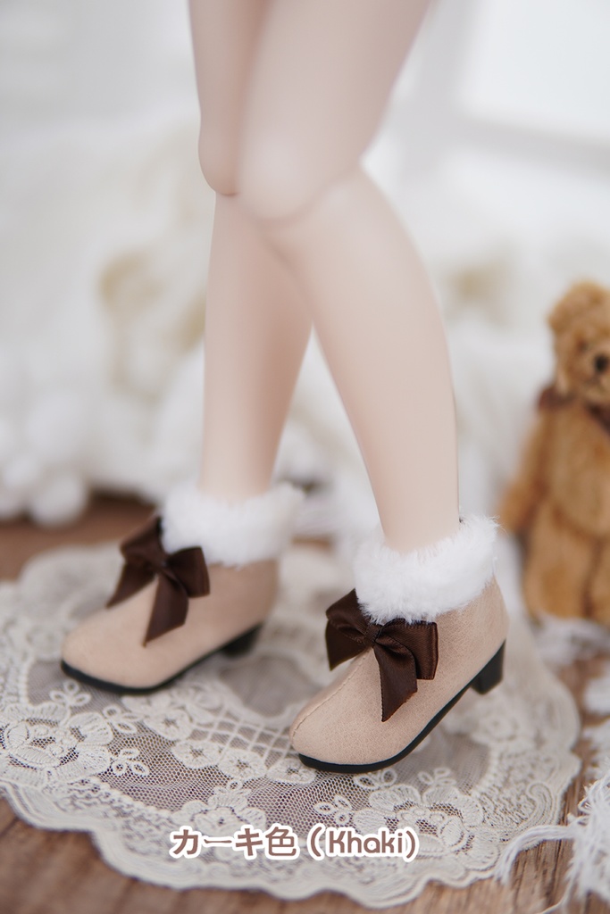 [Wa❤Ya]1/4（MSD、KUMAKO)サイズドール靴ファーブーツ dollshoes