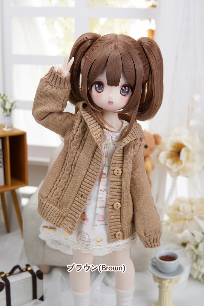 [Wa❤Ya]1/4(SDＭ,MDD,KUMAKO)サイズドール衣装冬のカーディガンセーターMDDdollclothes