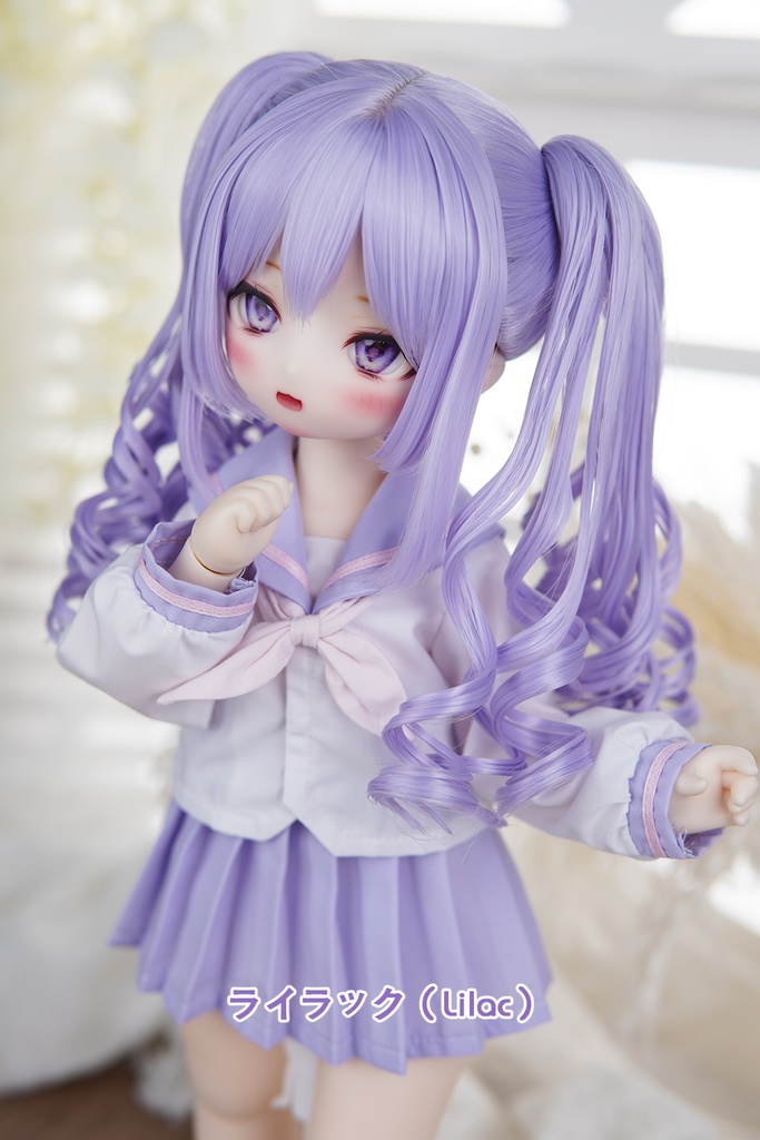 [Salafina]8~9インチMDD,DDサイズドール用手つくりツインテール造形ウィッグ「Lia」dollwig