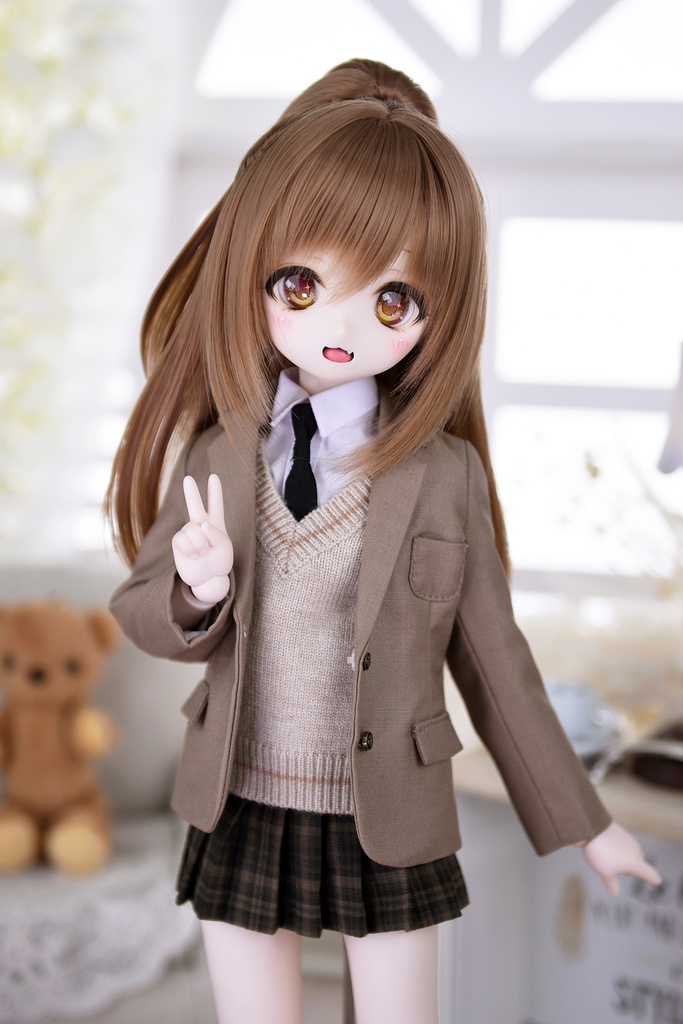 60cm Doll シャツ＆スカートセット 制服 衣装 DD DDS DDdy - 趣味/おもちゃ