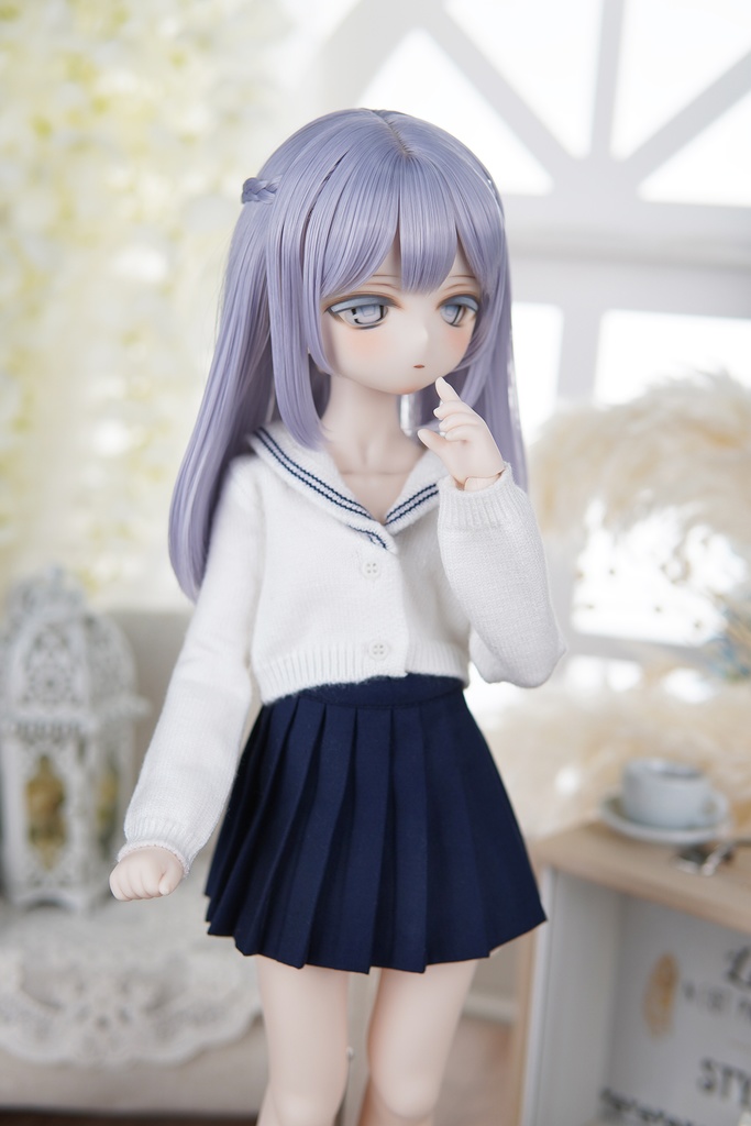[Wa❤Ya]1/4(SDＭ,MDD,KUMAKO)サイズドール衣装セーラー襟カーディガンセーターMDDdollclothes