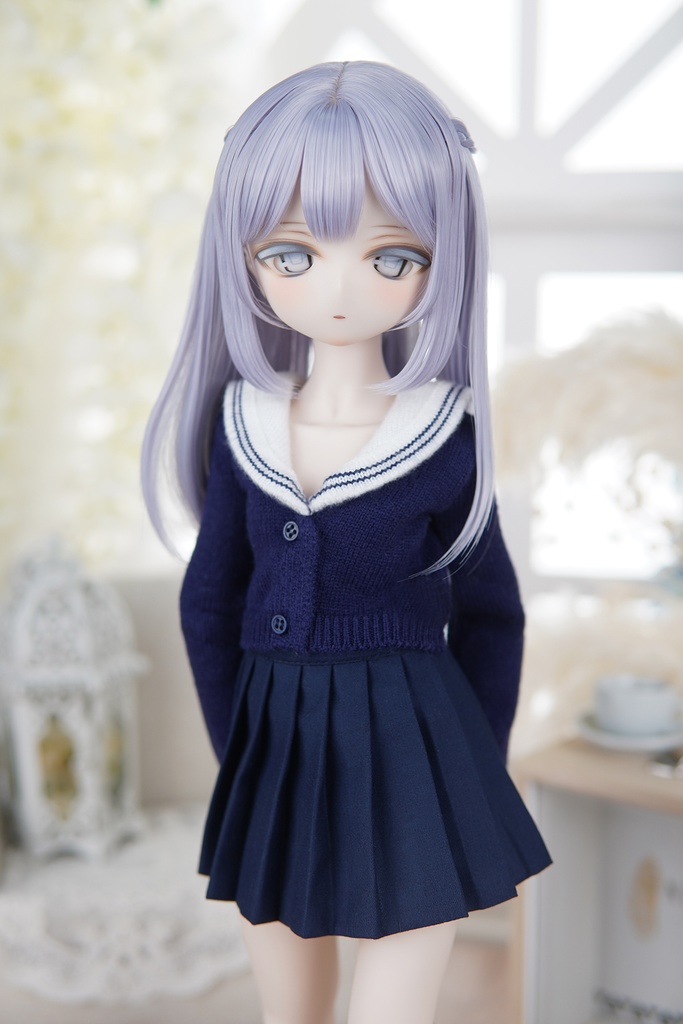 [Wa❤Ya]1/4(SDＭ,MDD,KUMAKO)サイズドール衣装セーラー襟カーディガンセーターMDDdollclothes