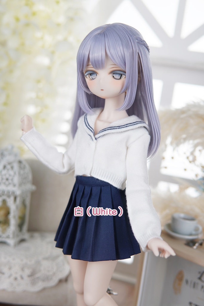 [Wa❤Ya]1/4(SDＭ,MDD,KUMAKO)サイズドール衣装セーラー襟カーディガンセーターMDDdollclothes