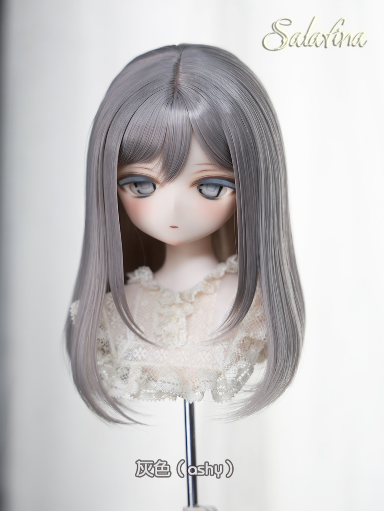 [Salafina]8~9インチMDD,DDサイズドール用手つくりゼミロング造形ドールウィッグ「CHIHO」dollwig