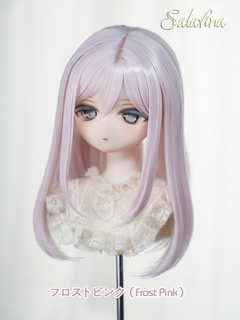 [Salafina]8~9インチMDD,DDサイズドール用手つくりゼミロング造形ドールウィッグ「CHIHO」dollwig
