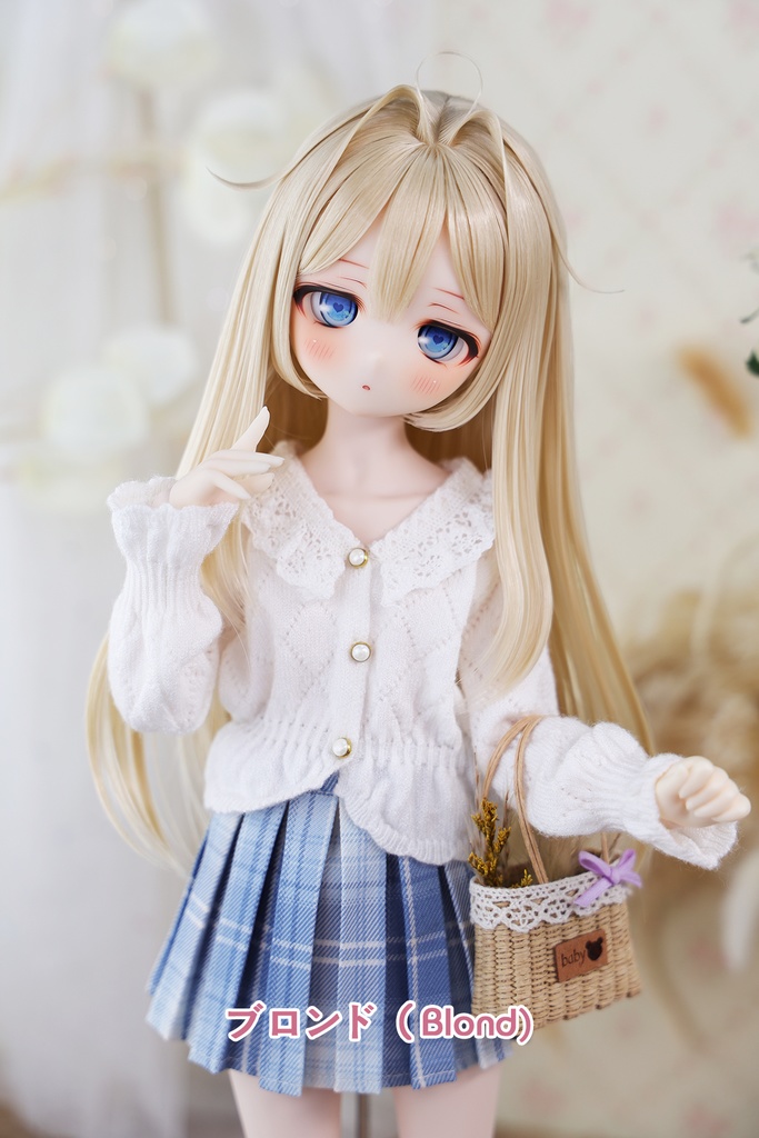 [Salafina]8~9インチMDD,DDサイズドール用手つくりロング造形ドールウィッグ「MARINA」dollwig