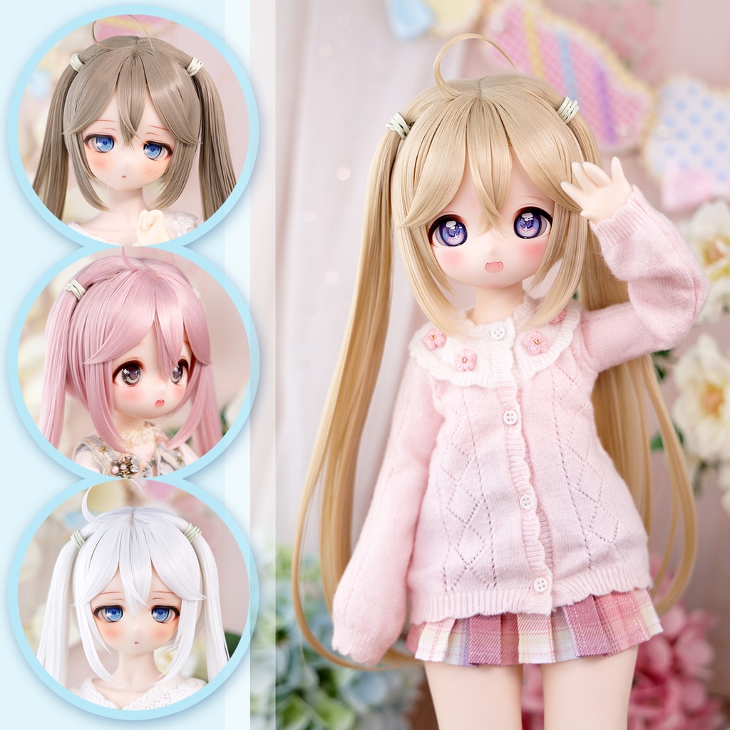 [Salafina]8~9インチMDD,DDサイズドール用手つくりロング造形ドールウィッグ「AYA」dollwig