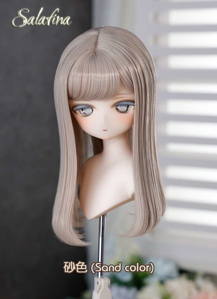 [Salafina]8~9インチMDD,DDサイズドール用手つくり造形ウィッグ「BOBOAN2.0ロング」dollwig