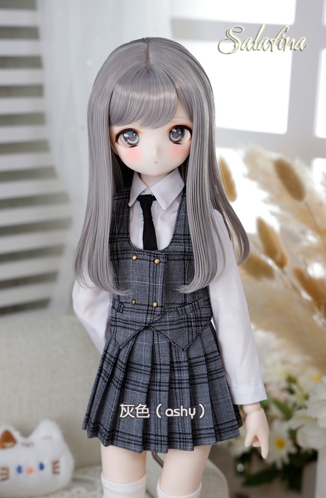 [Salafina]8~9インチMDD,DDサイズドール用手つくり造形ウィッグ「BOBOAN2.0ロング」dollwig