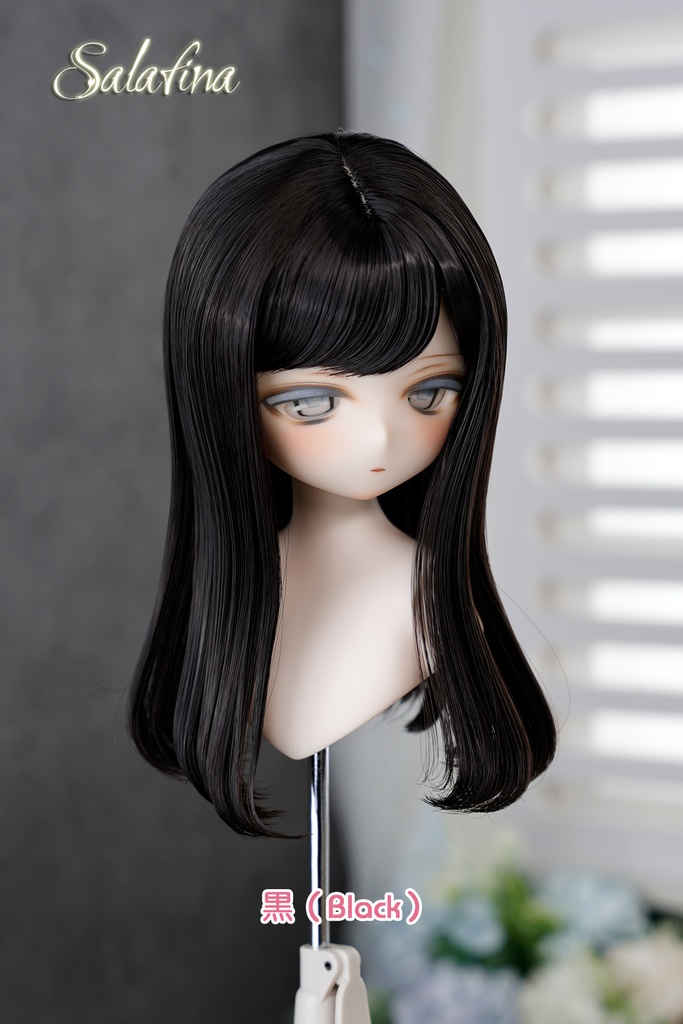 [Salafina]1/4と1/6サイズ（17－19cm)サイズドール用手つくり造形ウィッグ「BOBOAN2.0ロング」dollwig