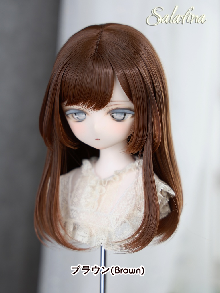[Salafina]8~9インチMDD,DDサイズドール用手つくり造形ウィッグ「リリ」dollwig