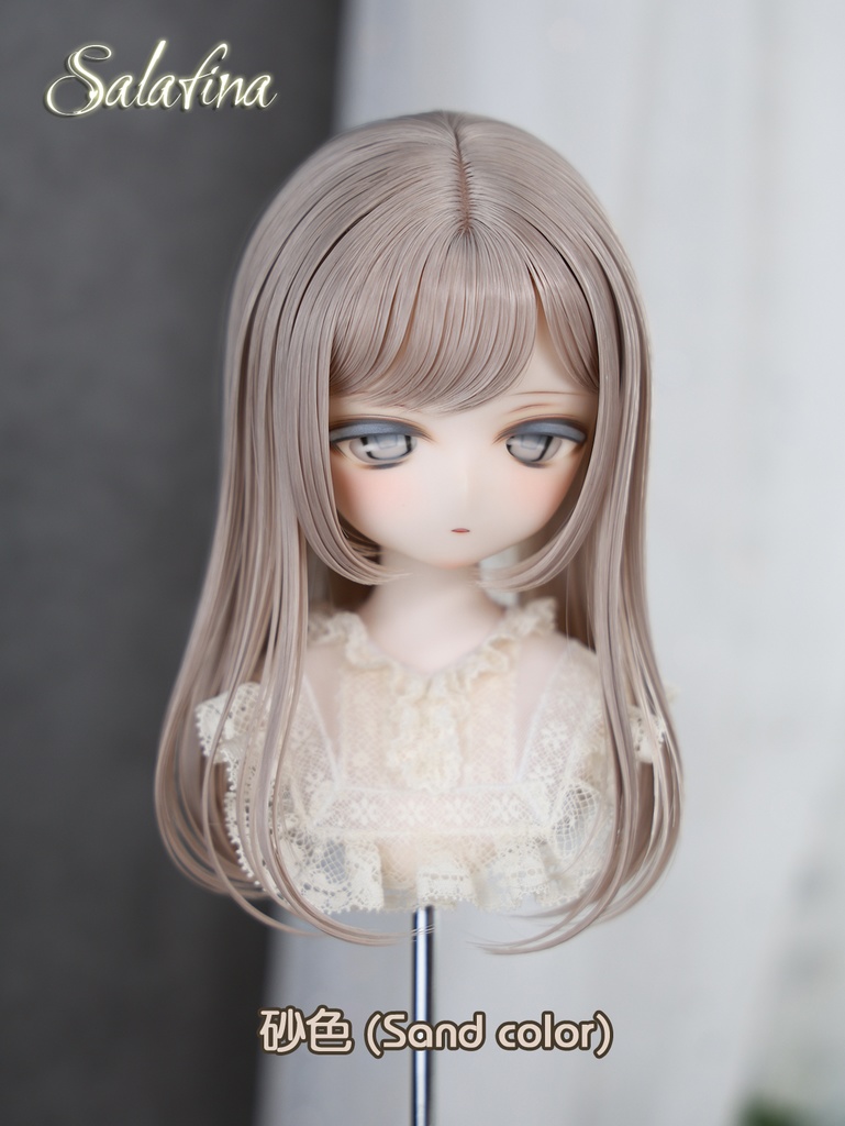 [Salafina]8~9インチMDD,DDサイズドール用手つくり造形ウィッグ「リリ」dollwig