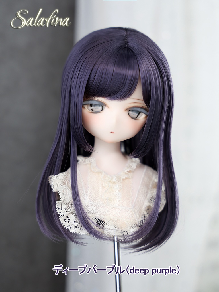 [Salafina]8~9インチMDD,DDサイズドール用手つくり造形ウィッグ「リリ」dollwig