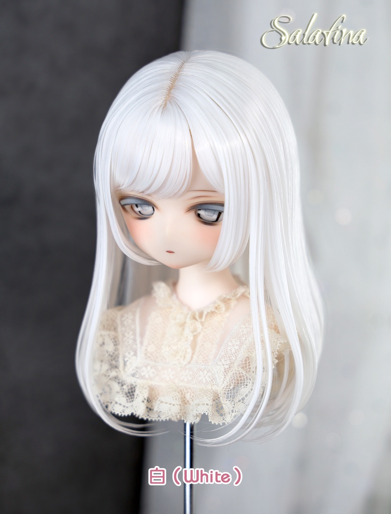 [Salafina]8~9インチMDD,DDサイズドール用手つくり造形ウィッグ「リリ」dollwig