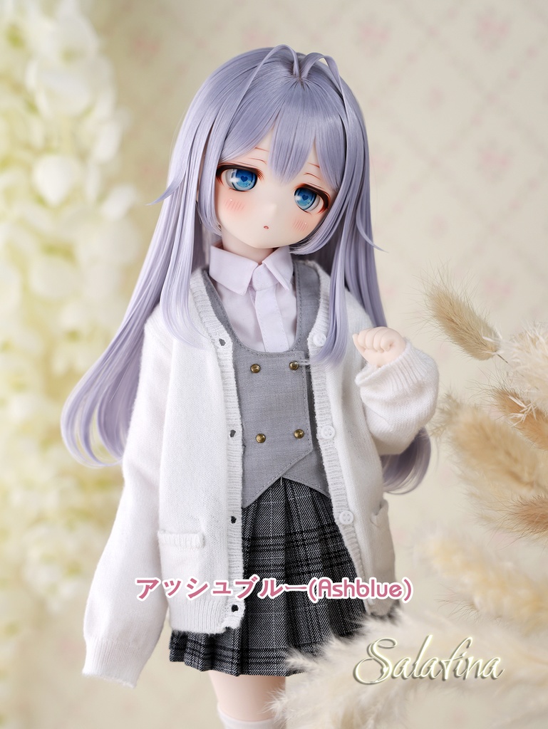 [Salafina]8~9インチMDD,DDサイズドール用手つくりロング造形ドールウィッグ「MARINA2.0」dollwig