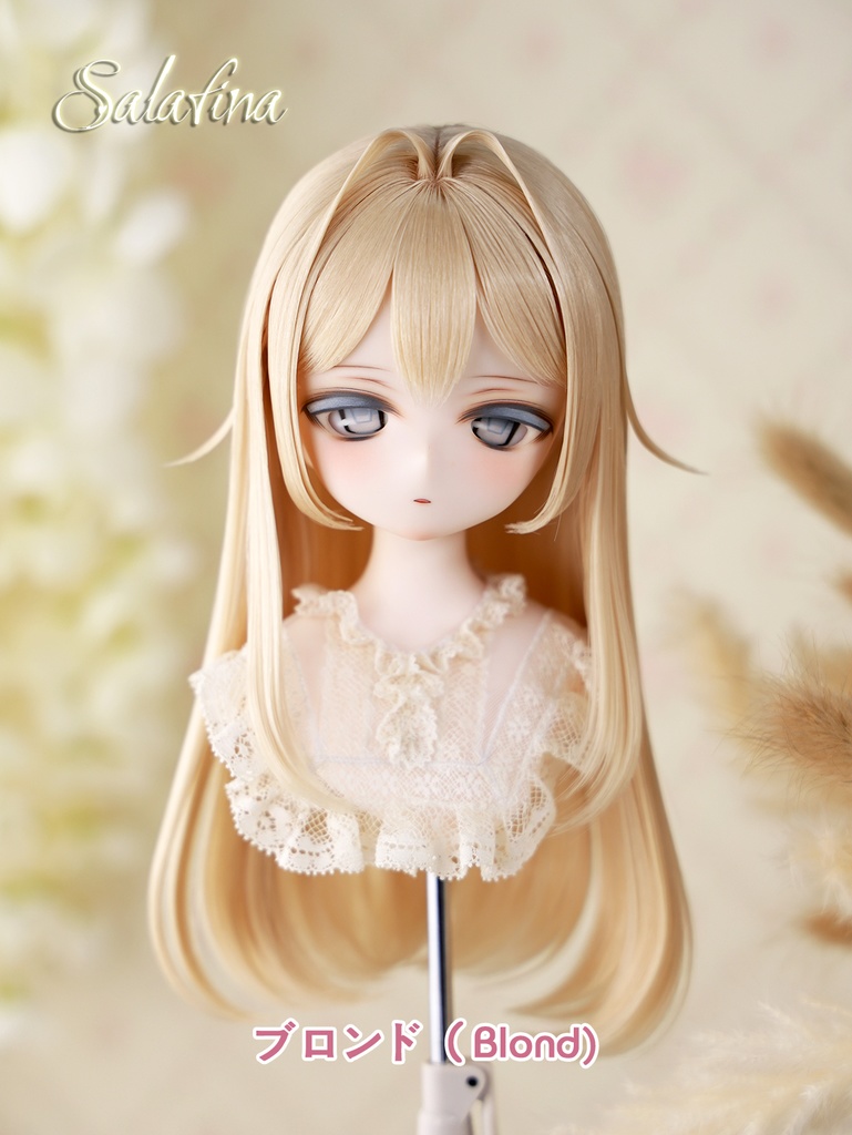 [Salafina]8~9インチMDD,DDサイズドール用手つくりロング造形ドールウィッグ「MARINA2.0」dollwig