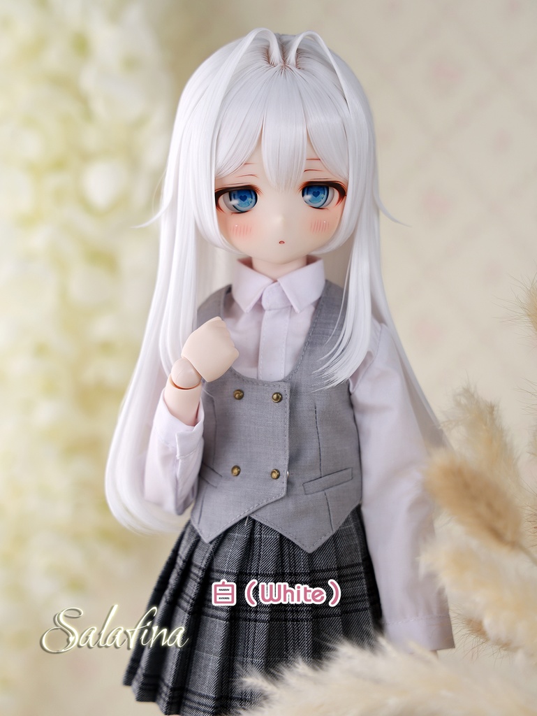 [Salafina]8~9インチMDD,DDサイズドール用手つくりロング造形ドールウィッグ「MARINA2.0」dollwig