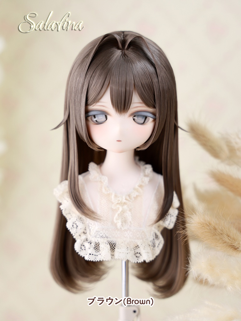 [Salafina]8~9インチMDD,DDサイズドール用手つくりロング造形ドールウィッグ「MARINA2.0」dollwig