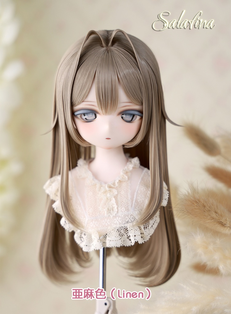 [Salafina]8~9インチMDD,DDサイズドール用手つくりロング造形ドールウィッグ「MARINA2.0」dollwig