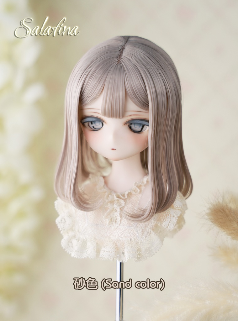 [Salafina］8-9インチMDD,DD,SDサイズドール用手つくり造形ドールウィッグショートカット「Mio2.0」dollwig