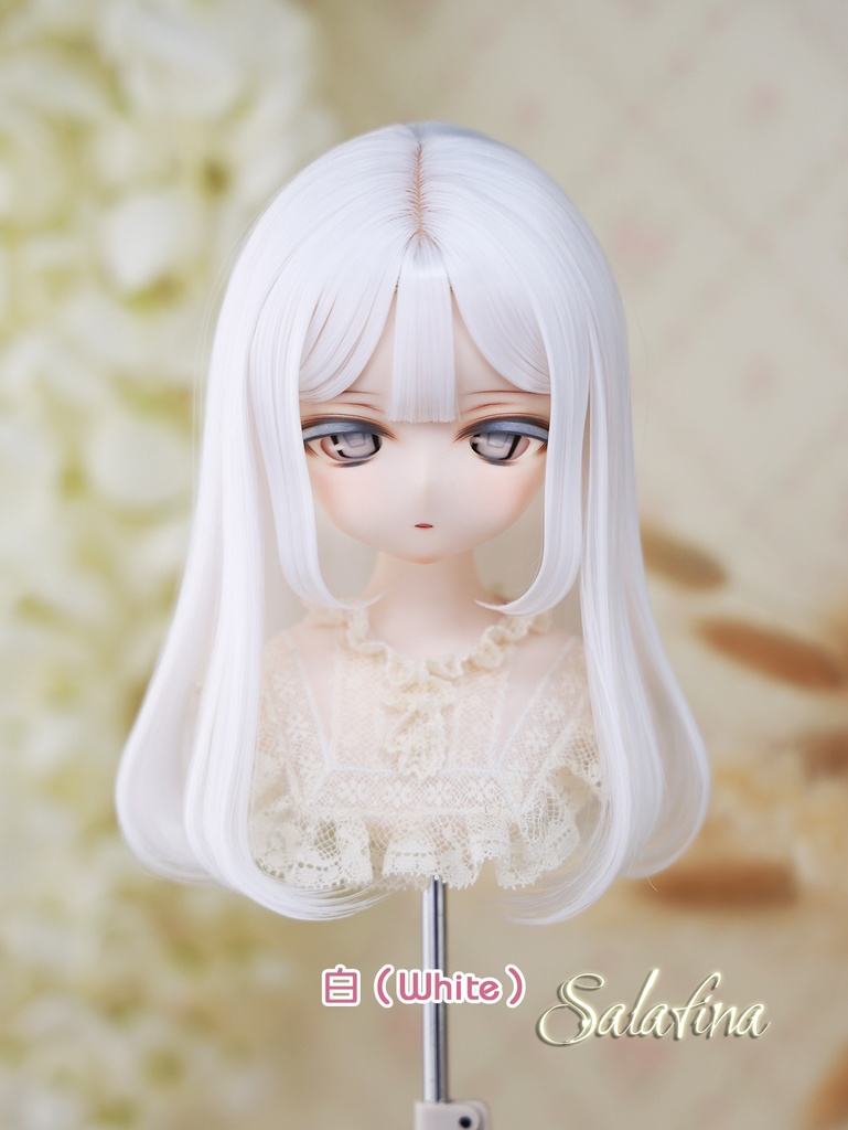 [Salafina]8~9インチMDD,DDサイズドール用手つくりロング造形ドールウィッグ「MIKA」dollwig