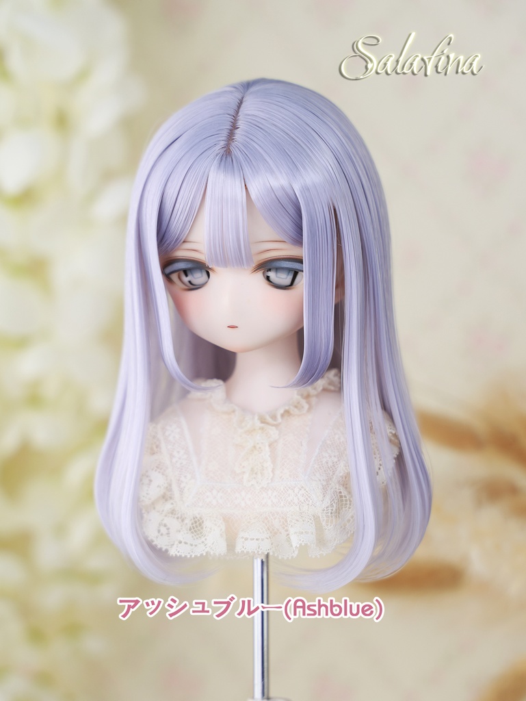 [Salafina]8~9インチMDD,DDサイズドール用手つくりロング造形ドールウィッグ「MIKA」dollwig